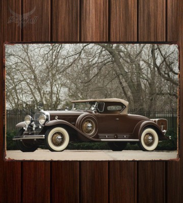 Металлическая табличка Cadillac V16 452 452-A Roadster by Fleetwood